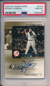 2000 SPx #X-RC Roger Clemens Signatures PSA 10 - Imagen 1 de 2
