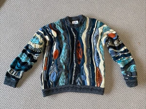 DEADSTOCK CUGGI COOGI Knitted Sweater Pullover 3D Knit Size S Made in Australia - Picture 1 of 7
