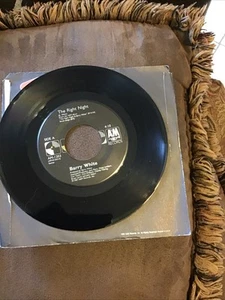 Barry White The Right Night & There’s A Place Vinyl 7” 1987 A&M Records –SP 5154 - Foto 1 di 2