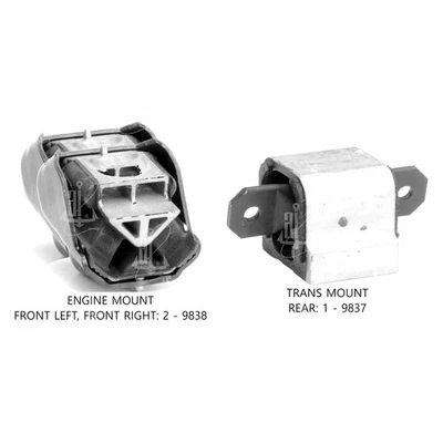 For Mercedes-Benz Sprinter 2500 2010-2021 Anchor 300118 Engine Mount Kit Foto 1 de 4