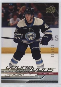 2024-25 Upper Deck Young Guns Exclusives Gavin Brindley #207 074/100 Rookie - Bild 1 von 3