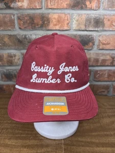 Cassity Jones Lumber Co Cursive Script Richardson Outdoor UPF 50+ Snapback Hat - Picture 1 of 8