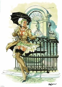 Ex-Libris Meynet - Double M - Mirabelle - Pin Up - Bruxelles - Manneken Pis - Bild 1 von 1