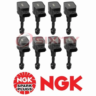 Bobinas de encendido para Nissan Titan NGK 8 piezas 5,6 L V8 2004-2006 fa Foto 1 de 4