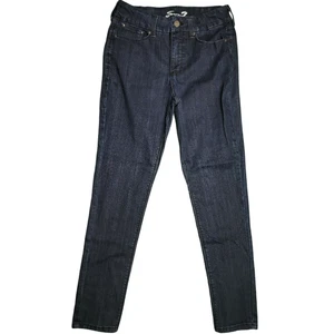 Seven7 Women’s Jeans Size 10 Dark Wash Skinny Stretch Denim High Rise Tummyless - Picture 1 of 5