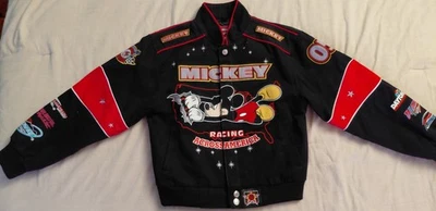 Chaqueta Mickey Mouse Racing Across America NASCAR Daytona 2005, negra, mediana para niños Foto 1 de 4