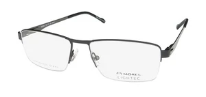 NEW LIGHTEC 30296S EYEGLASSES SQUARE 56-17-145 BLACK SP06 MENS METAL & PLASTIC - Picture 1 of 8