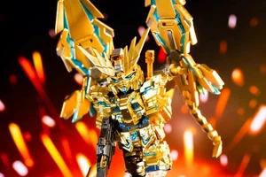 Custom Molded Figurine Accessory - Unicorn Gundam 03 Phenex (Golden) - Picture 1 of 3