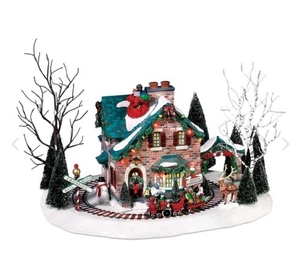 Dept 56 Snow Village 2004 SANTA'S WONDERLAND HOUSE 55359 Christmas Lane READ De - Picture 1 of 14