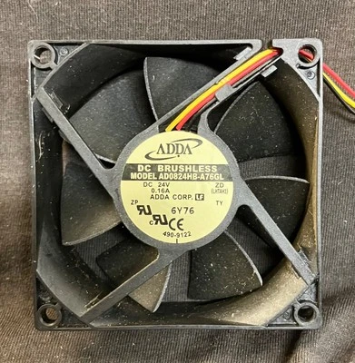 ADDA DC brushless cooling fan, model AD0824HB-A76GL - Image 1 of 4