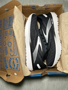 New! Brooks Revel 6 Men’s Black/Blackened Pearl/White Sz 13 MSRP $140 - Picture 1 of 6