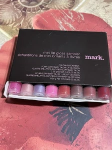 Avon mark. Mini Lip Gloss Sampler 8 Glow Baby & Luxe Shades .25 g tubes NIB - Picture 1 of 3