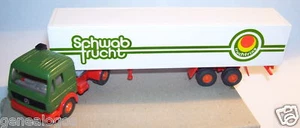 Wiking Ho 1/87 Truck MB Mercedes Mid Trailer Schwab 3 - Picture 1 of 1