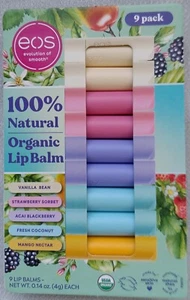 EOS 100% Natural Organic Lip Balm Variety Pack 9 Pc - Picture 1 of 2