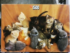 Kittens Jumbo 1723 Jigsaw Puzzle 1500 Pieces 23.5" x 35.5" PreOwned - Picture 1 of 6