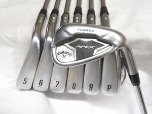 Used 2019 Callaway Apex Forged Iron Set 5-PW,AW Project X 5.5 Regular Steel - Picture 1 of 9