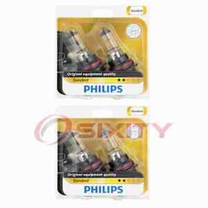 2 pc Philips High Low Beam Headlight Bulbs for GMC Tracker 1989-1991 hn