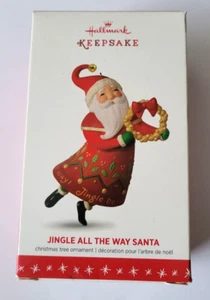 Christmas Santa Ornament Hallmark Jingle All The Way - Picture 1 of 5