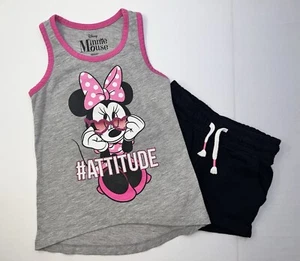 Disney Minnie Mouse XS (4/5) Graphic Tank & 4T Shorts Set - Picture 1 of 6
