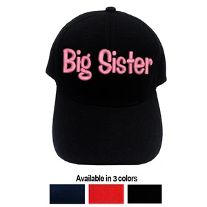 Personalized Youth Kid's Baseball cap Big Sister cap available in 3 colors  - Picture 1 of 4