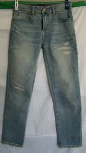 GAP Kids Denim Stretch Distressed Slim Boy Jeans Regular 10 Regular (137/145- 71 - Picture 1 of 12