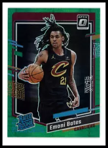2023-24 Donruss Optic #241 Emoni Bates Hyper Green Cleveland Cavaliers - Picture 1 of 2