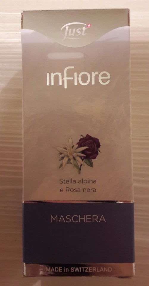 COSMETICO BELLEZZA INFIORE JUST stella alpina e rosa nera 75ml LINEA VISO nuova - Immagine 1 di 1