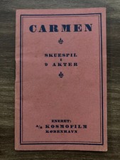 Carmen Raquel Meller, Fred Louis Lerch, Gaston Modot 1926 Danish Movie Program