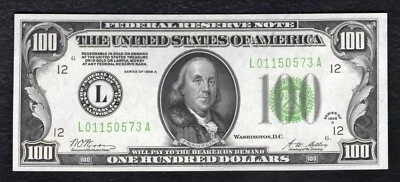 FR. 2151-L 1928-A $100 FEDERAL RESERVE NOTE SAN FRANCISCO, CA GEM UNCIRCULATED - Image 1 of 2