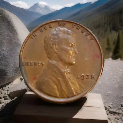 1935-P Lincoln Wheat Penny Observe Double Die *1935*, LIBERTY, IN GOD WE TRUST  - Image 1 of 4