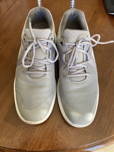 FOOTJOY FLEX Golf Shoes Gray White Blue Lace Up Sneakers Men's size 11.5 M US 👀