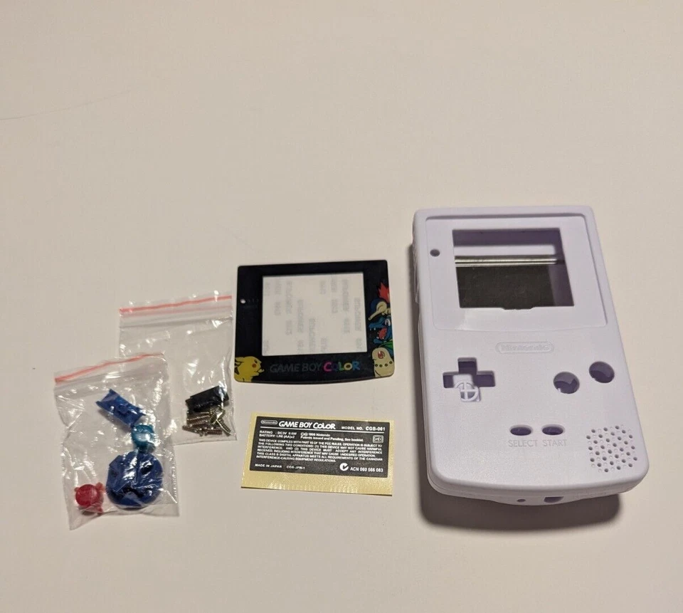 Nintendo Game Boy Color GBC Housing Shell  Pokemon White - Image 1 of 1