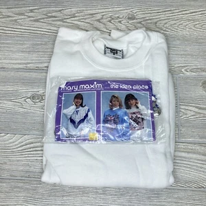 Mary Maxim Creative Sweatshirt Kit Western Cutwork Blue W/ Lee 2XL Shirt, New - Picture 1 of 9