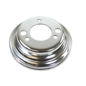 SBC BBC Chevy Crank A/C add on Pulley 1 Groove Short water pump Air Condition - Imagen 1 de 2