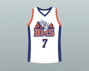 Maglia basket CUSTOMAlex Moran 7 blu Mountain State Goats cucita S-6XL - Foto 1 di 3
