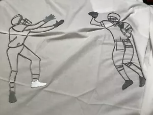 Metal Football Wall Art-Quarterback and Receiver-12 Inches Man Cave Decoration! - Picture 1 of 3