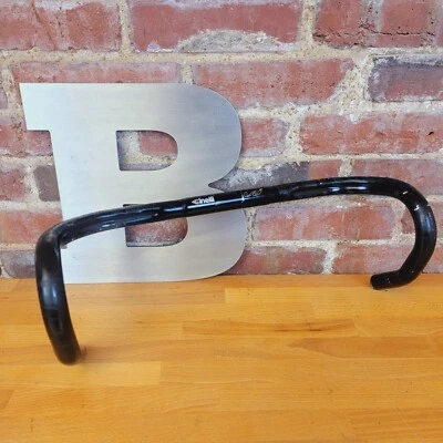 Cinelli VAI Drop Handlebar 26.0mm Clamp 42cm (c-c) Road Fixie Bike Black   d11 - Image 1 of 4