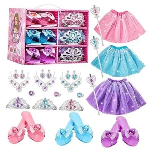 Princess Dress Up Sets for Girls 4-6, Costumes Set with Princess Dresses, - Picture 1 of 8