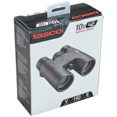 TASCO Essentials Roof Prism Binoculars 10x42mm (ES10X42) New - Image 1 of 4