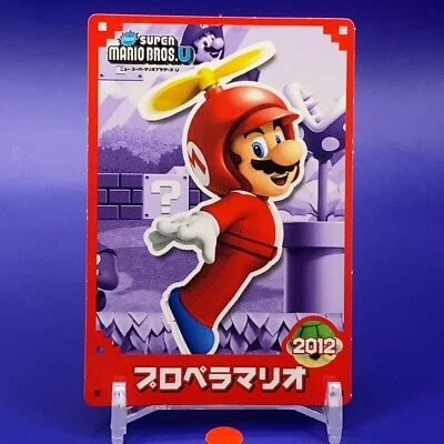 Propeller Mario Top Super Mario Bros. U Card 2012 Nintendo Japan F/S #4 - Image 1 of 4