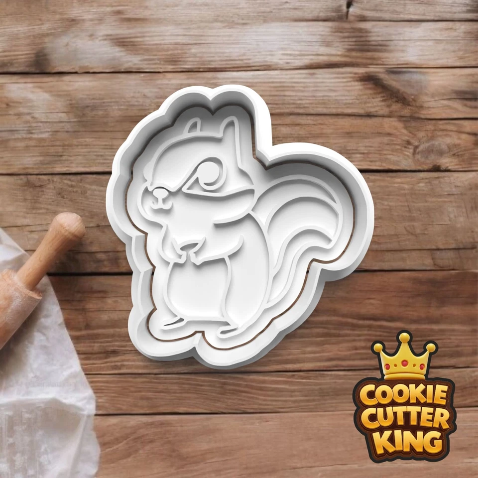 Squirrel Cookie Cutter & Embosser Stamp - Bushy Tail - Cute Paws - image 1 of 1