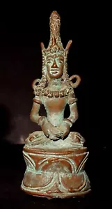 Statua Di Budda IN Bronzo - India 19th/20th Ad - Indian Buddha - Picture 1 of 12
