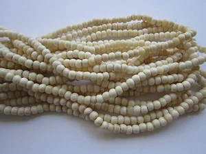 Büffelknochen Runde Perlen Off Weiß 6 mm 8 mm 10 mm Schmuck Handwerk 1 Strang - Bild 1 von 6