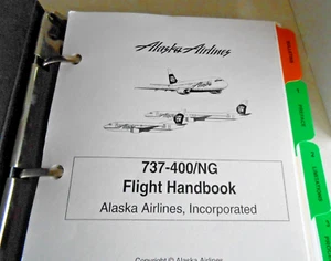 Boeing 737-400/NG Alaka Airlines Flight Operations Handbook - 3 Ring Binder - Picture 1 of 5