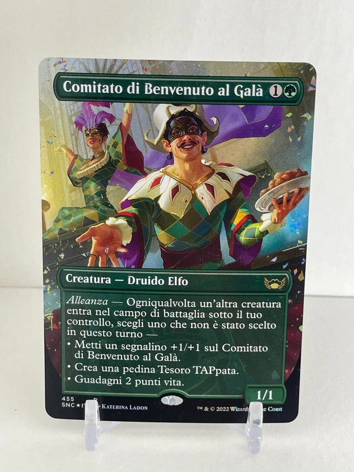 BORDERLESS FOIL Gala Greeters | Italian Box Topper Streets of New Capenna MTG - Image 1 of 1