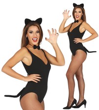 Set gatta gattina nera coda gatto