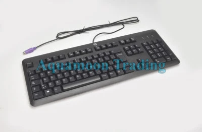 672646-123 HP French Canadian PS/2 Wired Desktop Keyboard KB-1156 724718-121 - Image 1 of 4