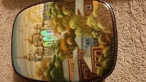 Russische Lackdose fein bemalt von Vladimir Jegorow EropoB.A Fedoskino - Bild 1 von 11