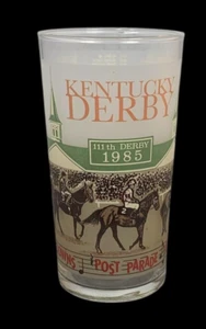 Kentucky Derby Glass Mint Julep Tumbler 1985 Churchill Downs Vintage Libbey - Picture 1 of 18