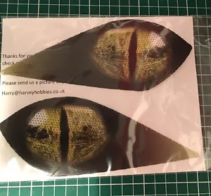 yamaha raptor 700 yfz 450 350 yfz450 quad headlight stickers Graphics Eyes - Picture 1 of 3